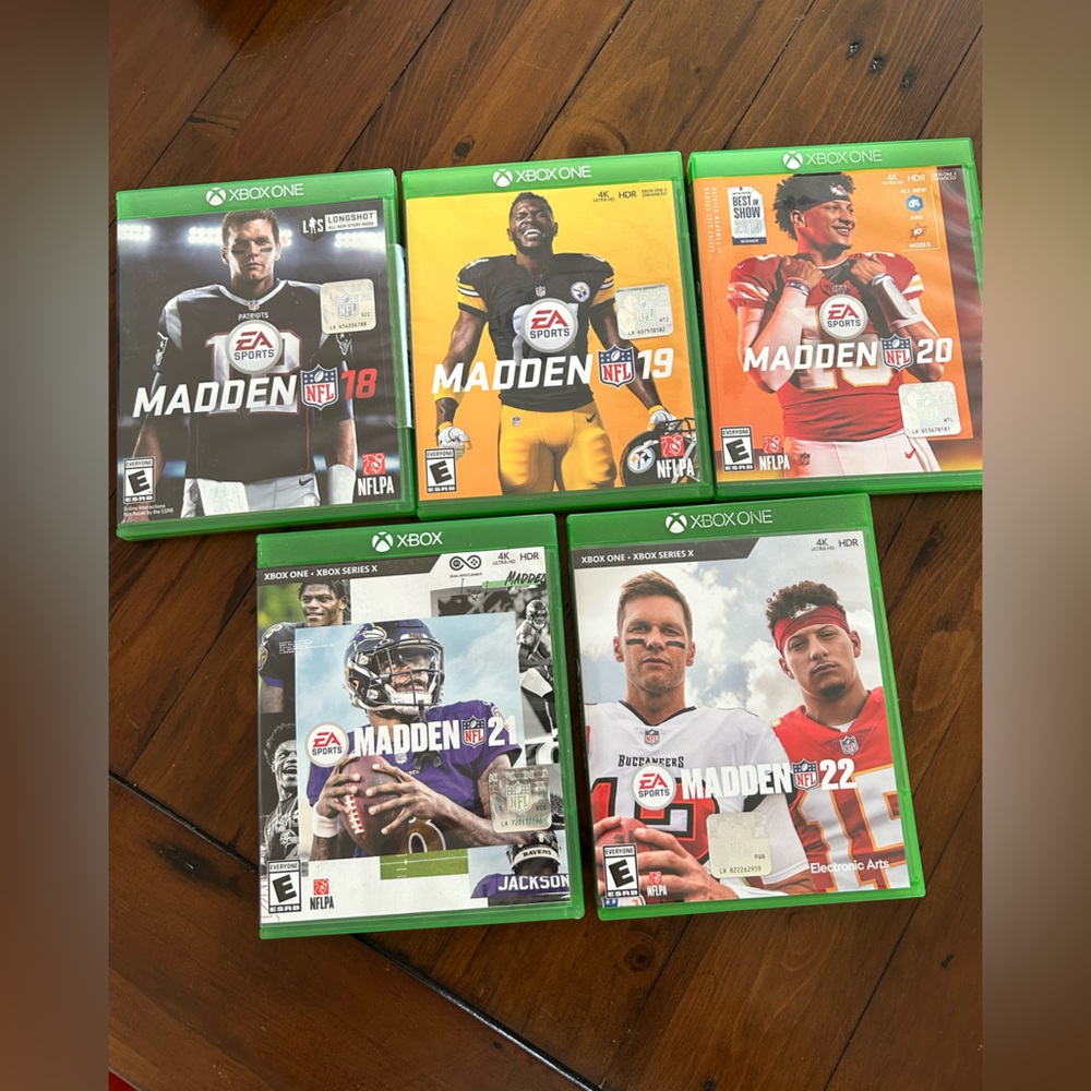 Madden NFL Games for Xbox One-Years 2018 through 2022